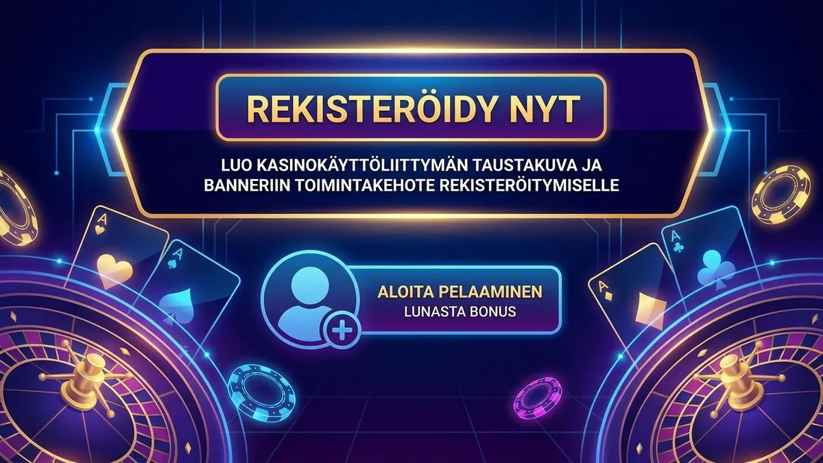 Rekisteröidy bonuksen kanssa